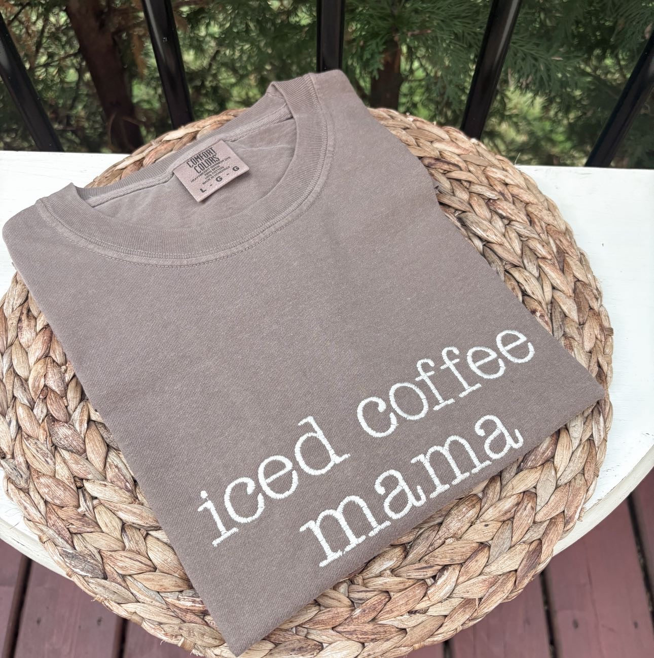 PRE ORDER - Teddy Little Apparel - Iced Coffee Mama - Tshirt - Espresso