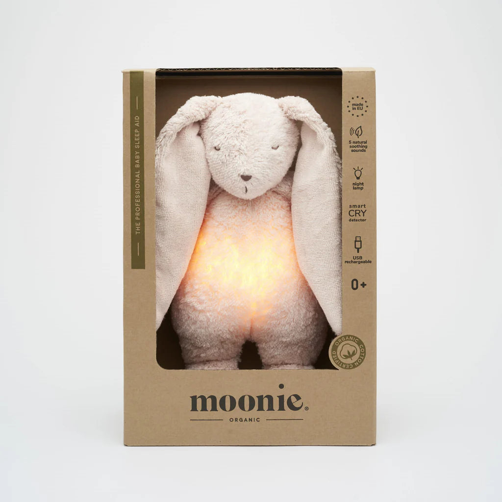 Moonie Organic - Humming Bunny With Lamp - Rose