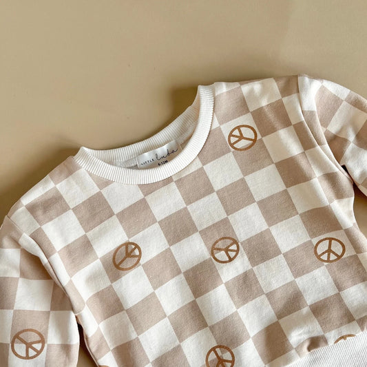 LITTLE LUBA - Checker Sweatshirt
