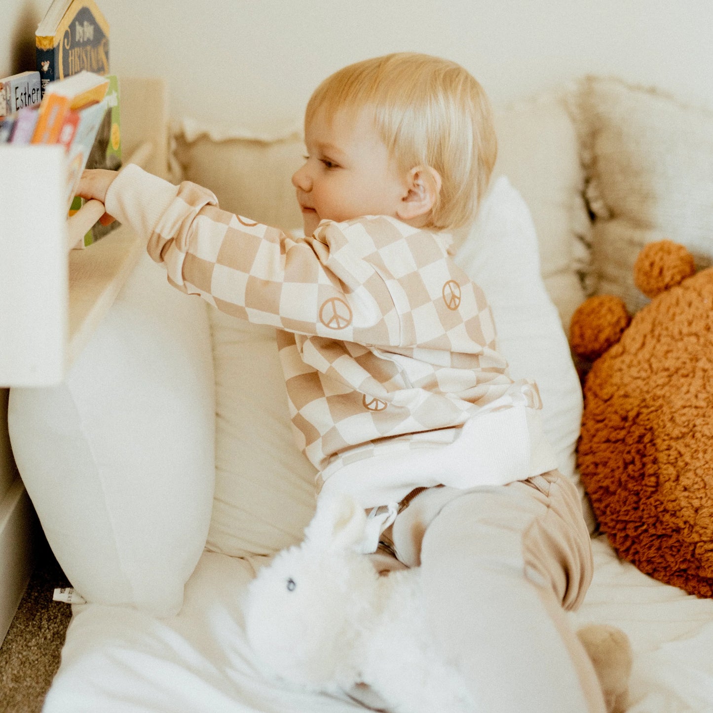 LITTLE LUBA - Checker Sweatshirt