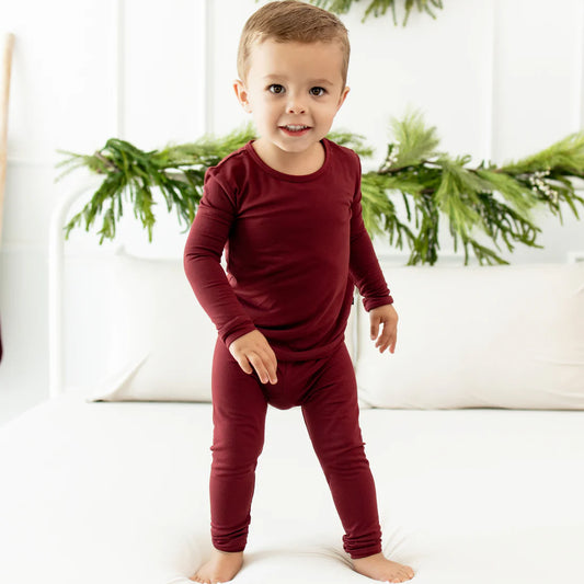 Kyte Baby - Long Sleeve Pajamas in Burgundy