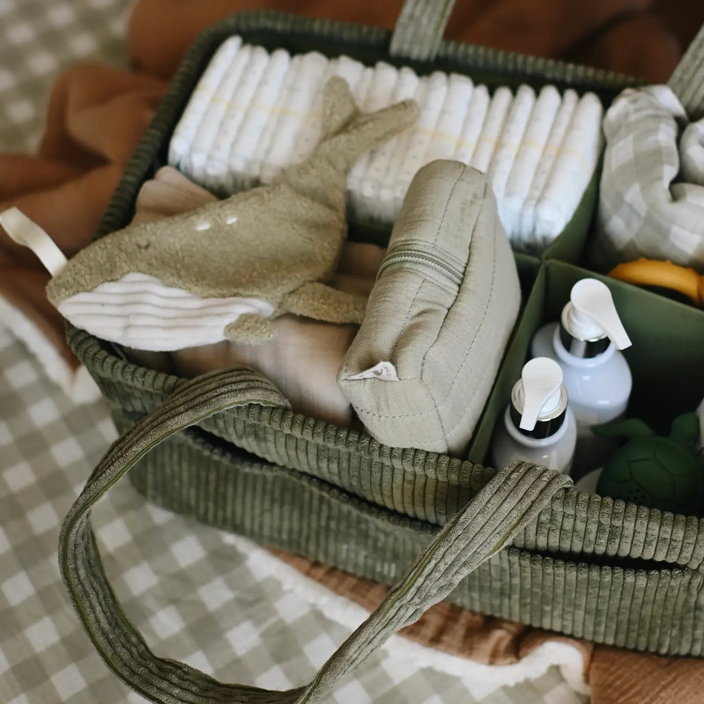 Minika - Diaper Caddy - Leaf