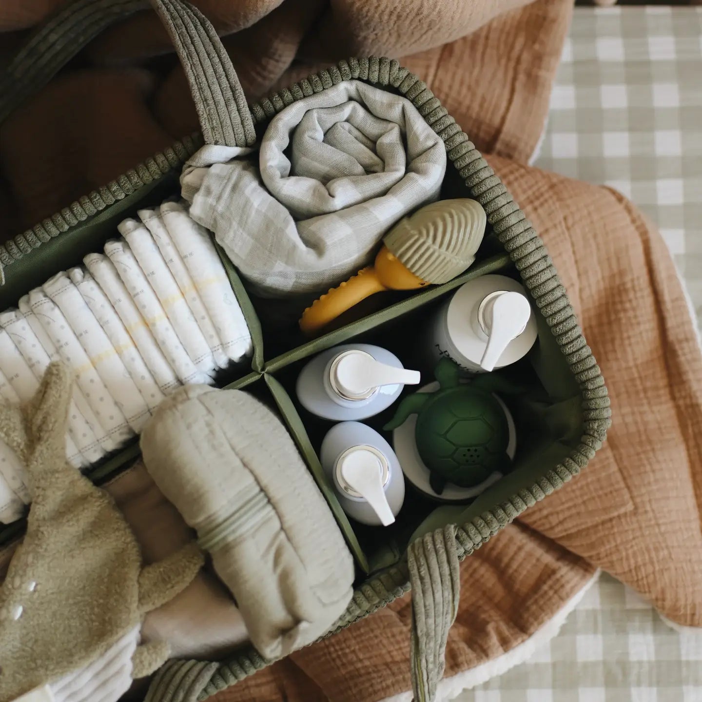 Minika - Diaper Caddy - Leaf