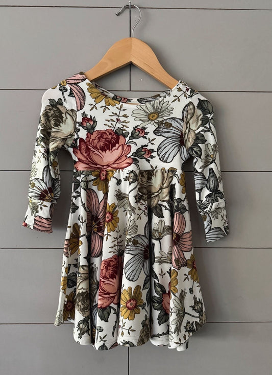 Teddy Little - Floral Twirl Dress