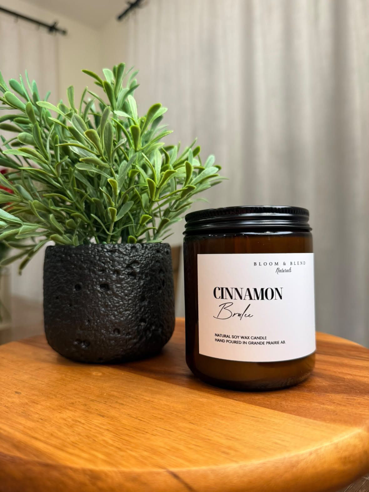 Bloom & Blend Naturals - Cinnamon Brulee Candle