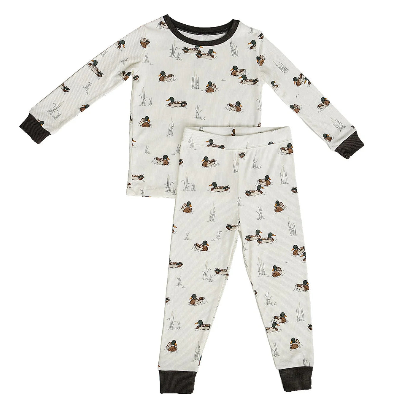 Pre Order - Mebie Baby - Ducks Ribbed Bamboo Cozy Set