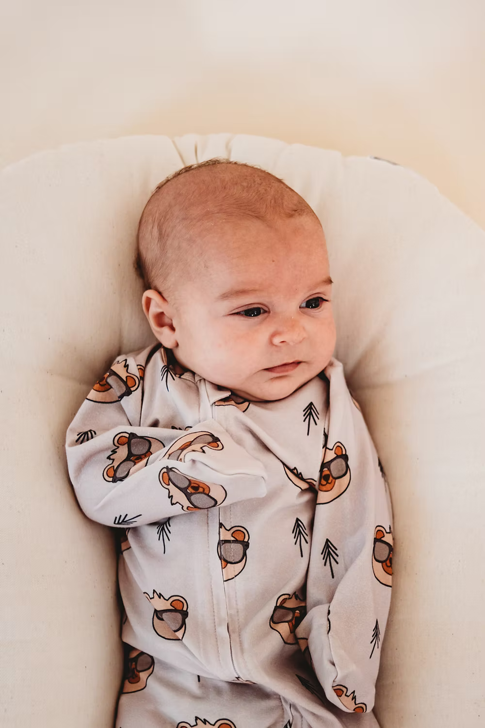 Little Aspen Baby Co - Cool Bear Footed Sleeper