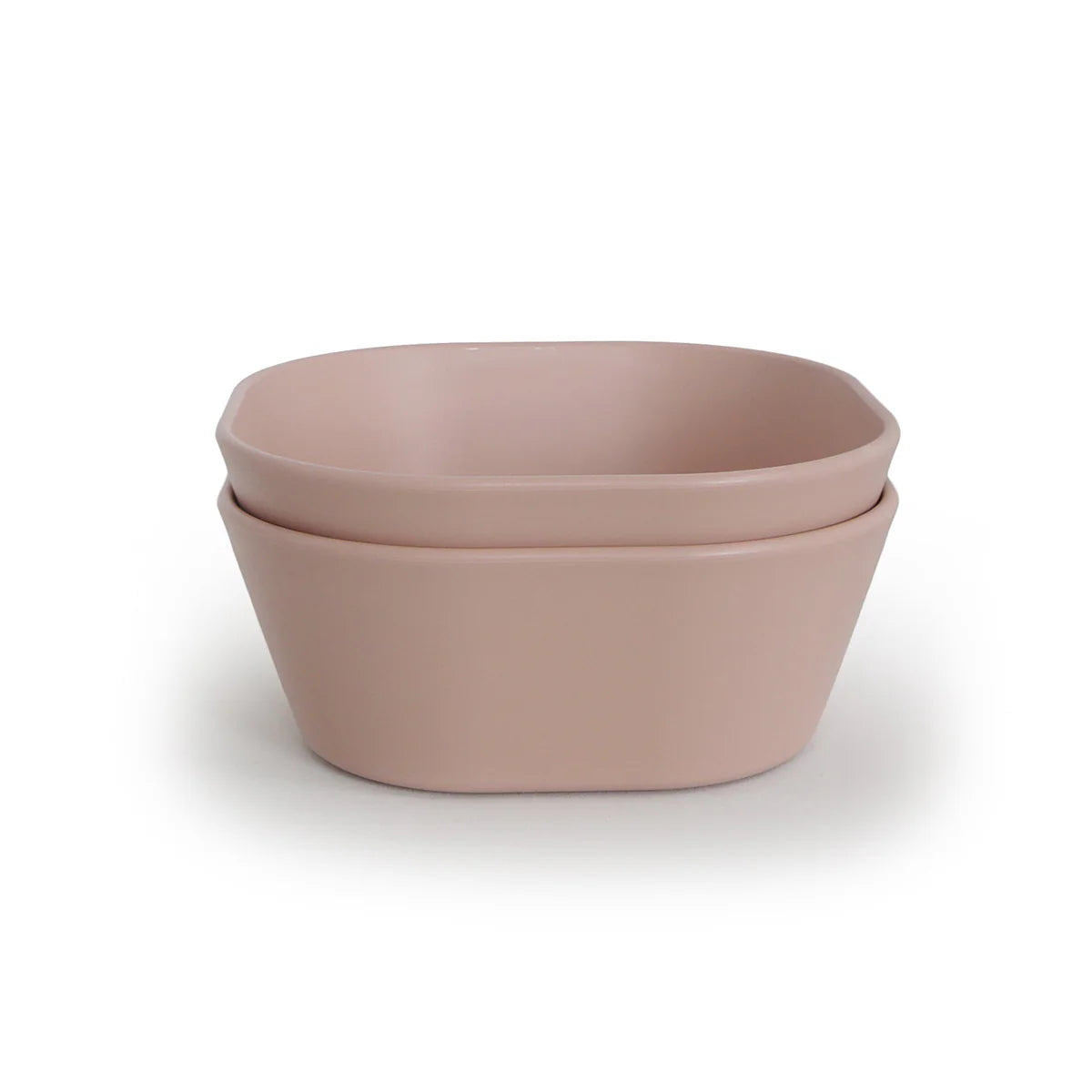Mushie - Square Dinnerware Bowl - Set of 2 - Blush