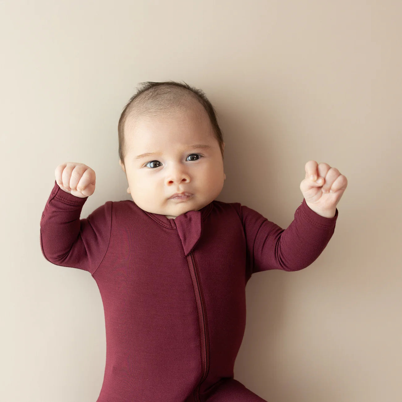 Kyte Baby - Zippered Footie in Burgundy