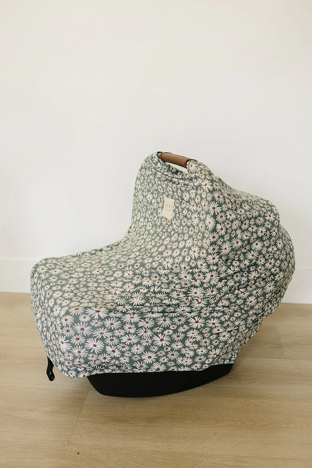 Mebie Baby - Dark Green Daisy Bamboo Multi-Use Cover