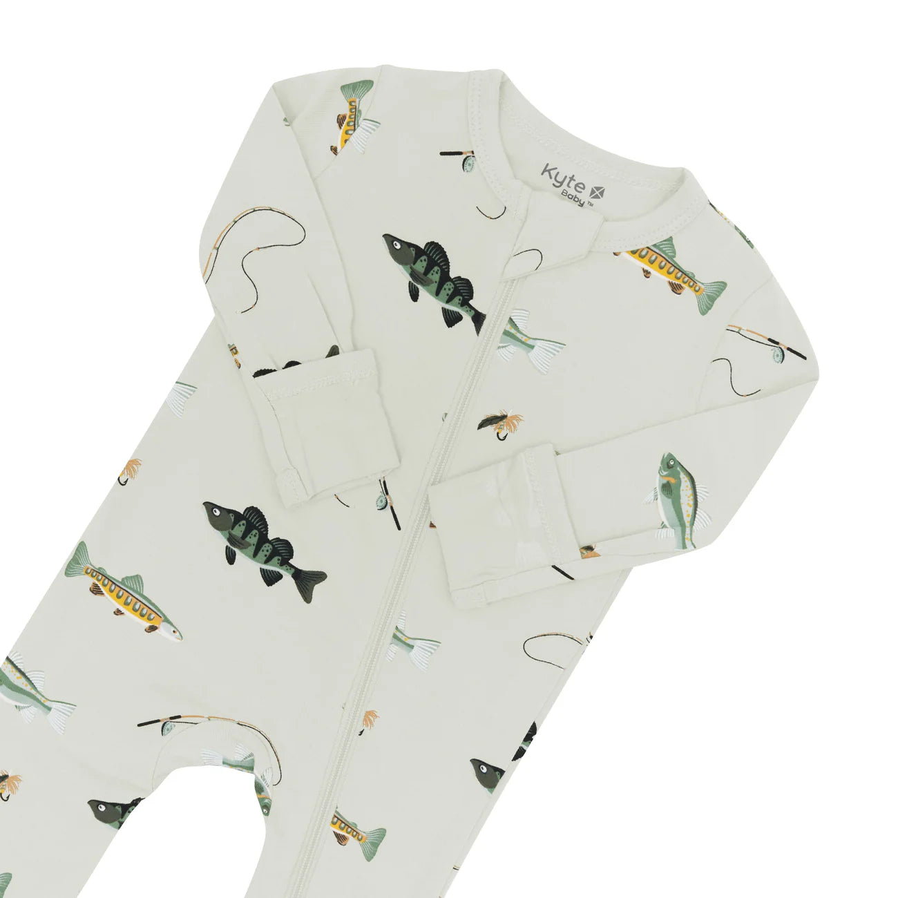 Kyte Baby - Zippered Romper in Fishing