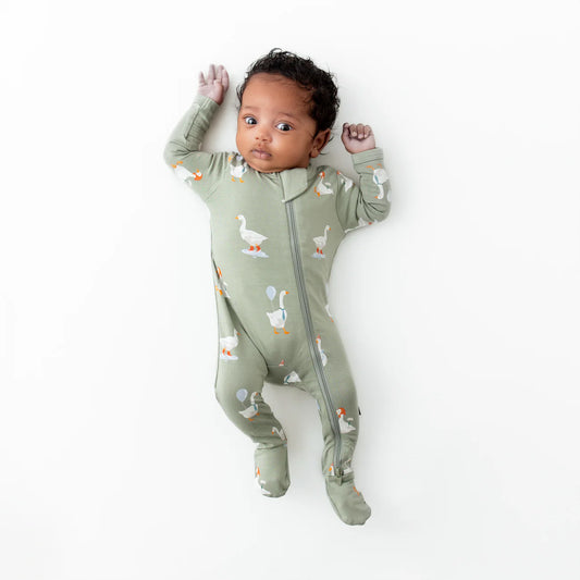 Kyte Baby - Zippered Footie in Silly Goose