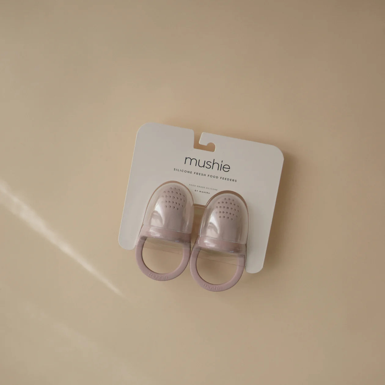 Mushie - Silicone Fresh Food Feeder 2-Pack Soft Lilac