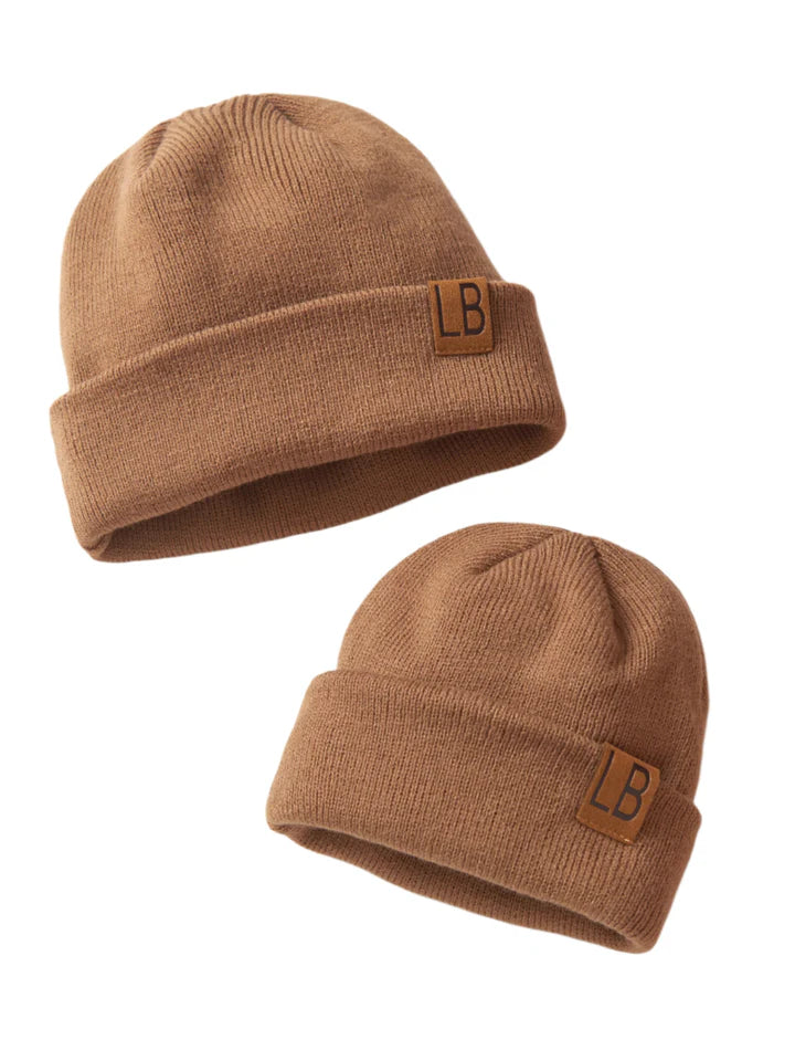 LITTLE BIPSY - KNIT BEANIE - CARAMEL