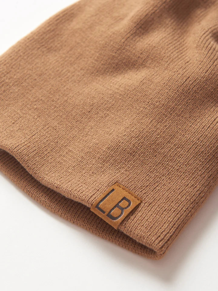 LITTLE BIPSY - KNIT BEANIE - CARAMEL