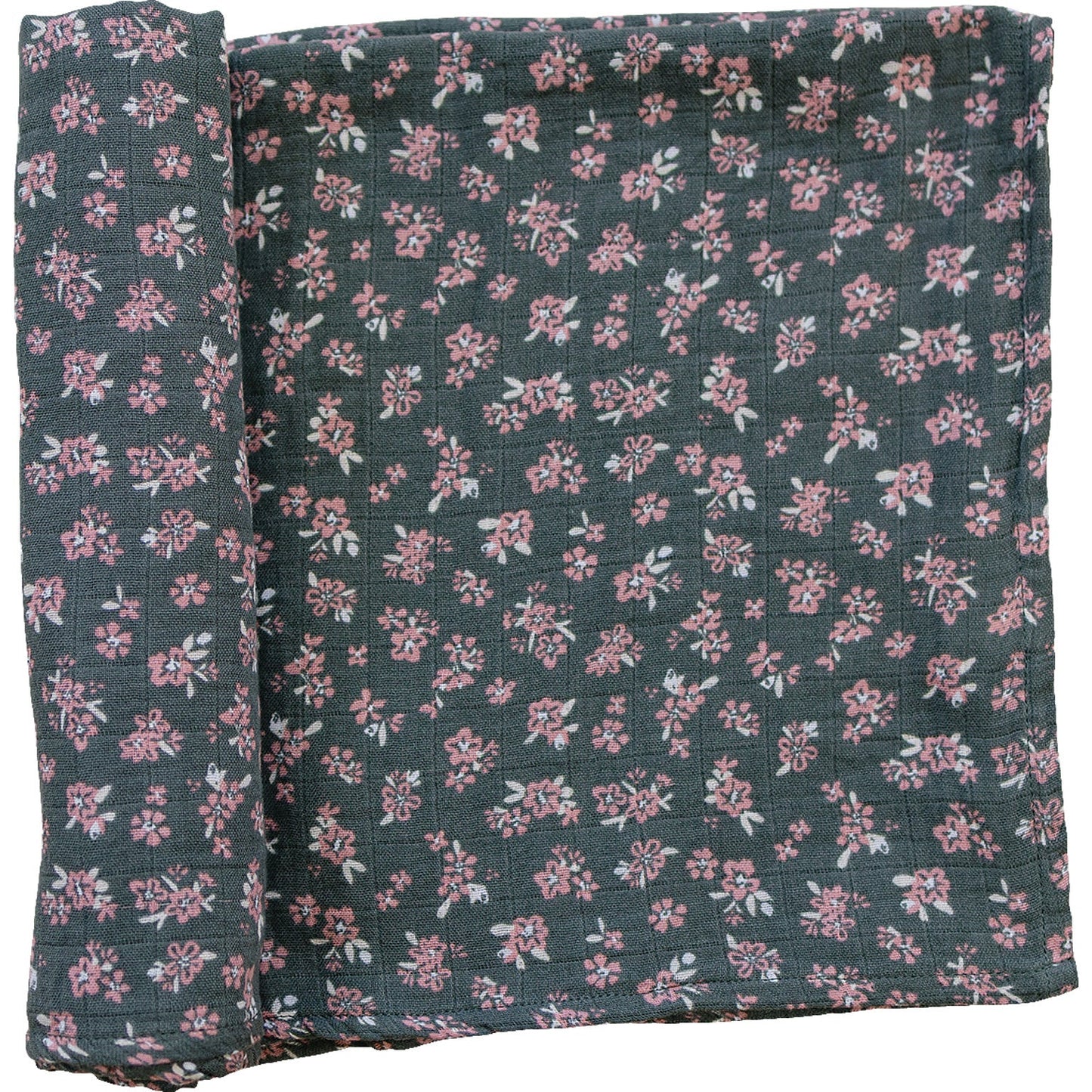 Mebie Baby - Olive Bloom Muslin Swaddle Blanket