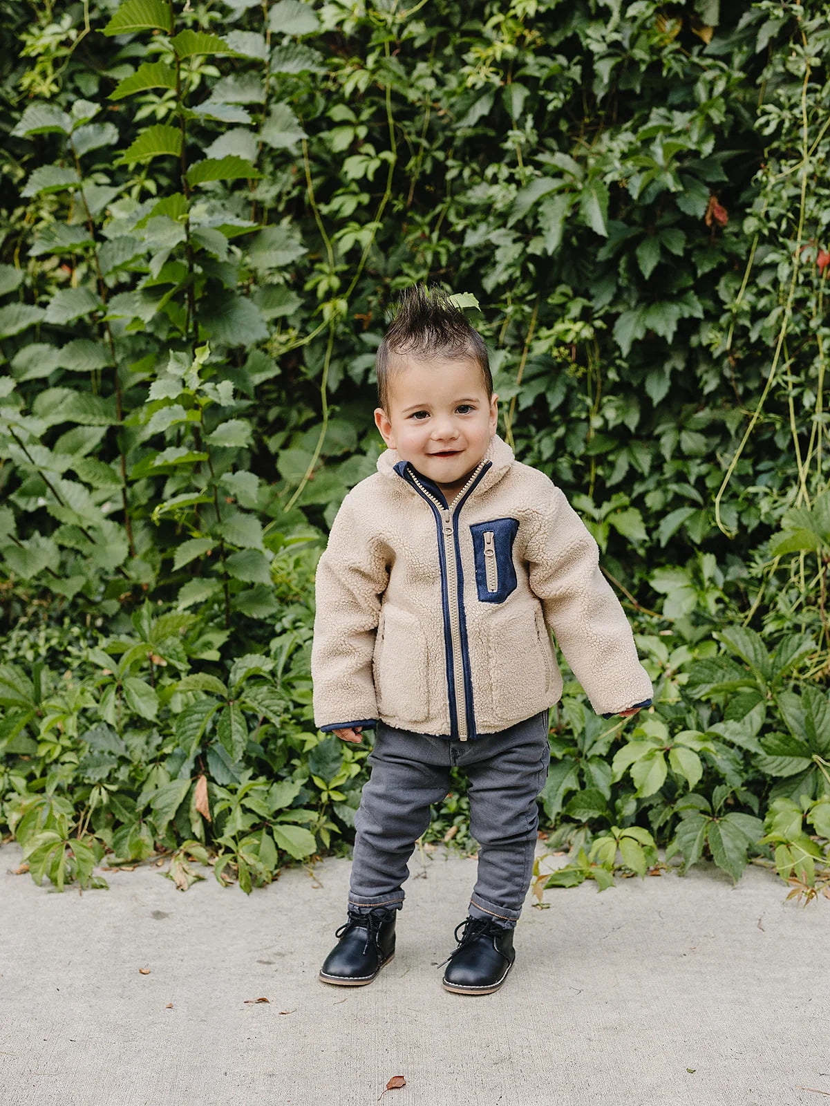 Pre Order - Mebie Baby - Sherpa Zip-Up Jacket