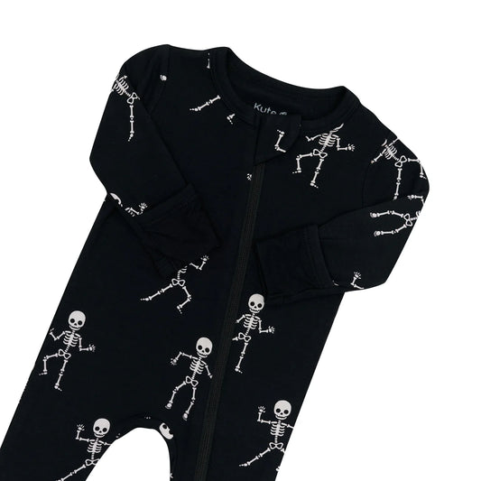 Kyte Baby - Zippered Footie in Skeleton