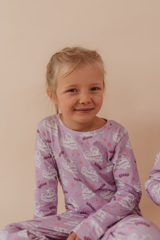 Little Aspen Baby Co - Lilac Snowmobile 2 Piece Set