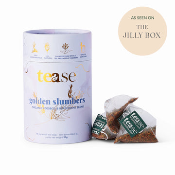 Tease Wellness - Golden Slumbers Valerian Root Adaptogen, Superfood Tea Blend