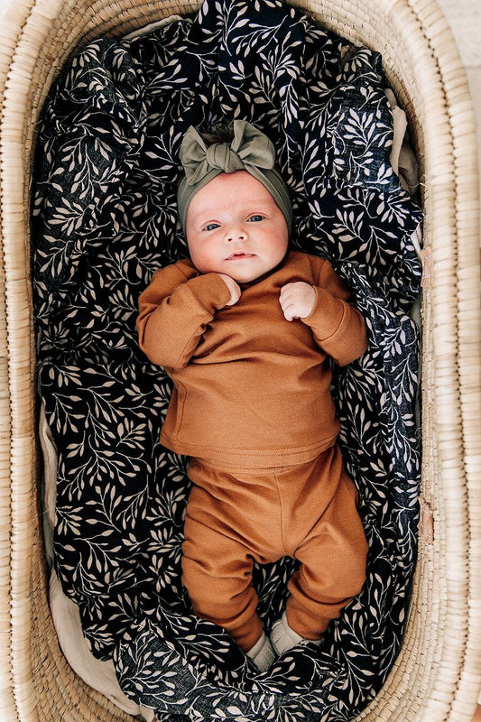 Mebie Baby - Bamboo Olive Head Wrap