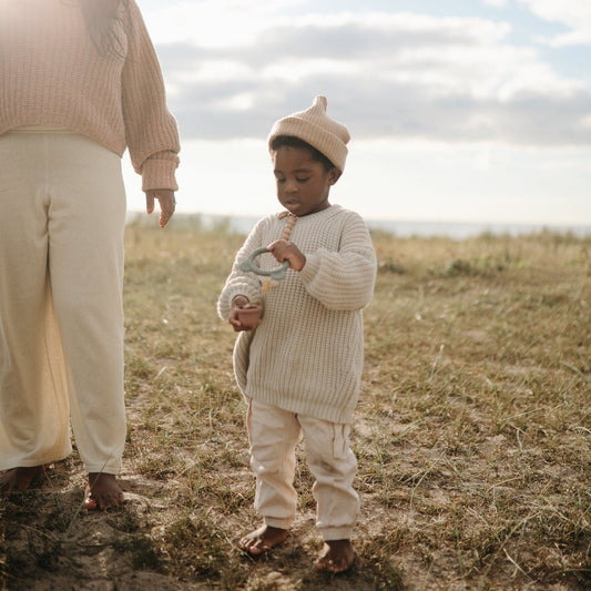 Mushie - Bear Teether (Dried Thyme)