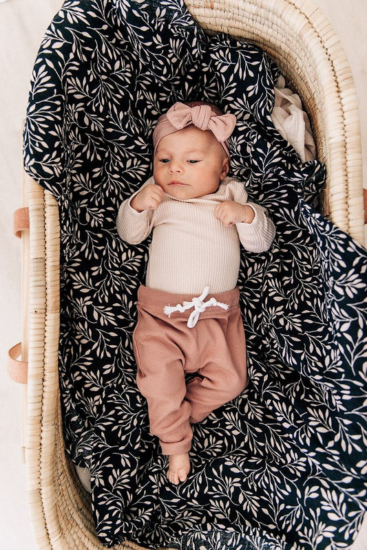 Pre order - Mebie Baby - Bamboo Dusty Rose Head Wrap