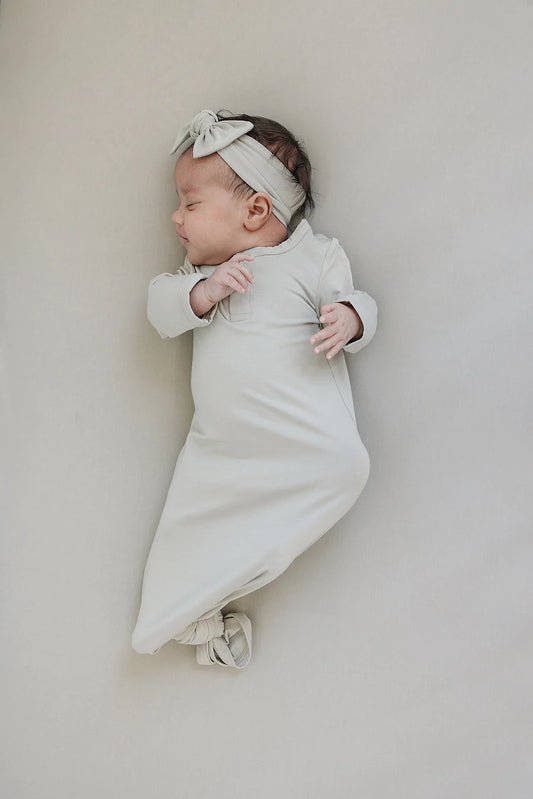 Mebie Baby Oatmeal Bamboo Stretch Crib Sheet