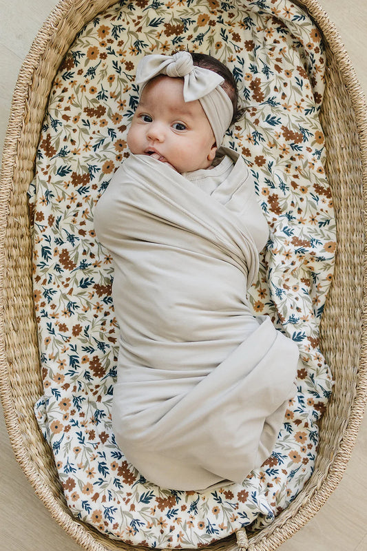 Pre order - Mebie Baby - Bamboo Oatmeal Head Wrap