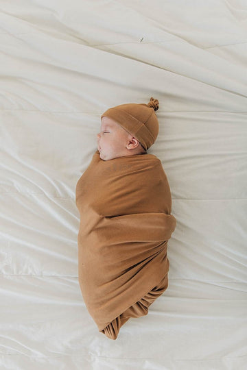 Mebie Baby - Mustard Newborn Knot Hat