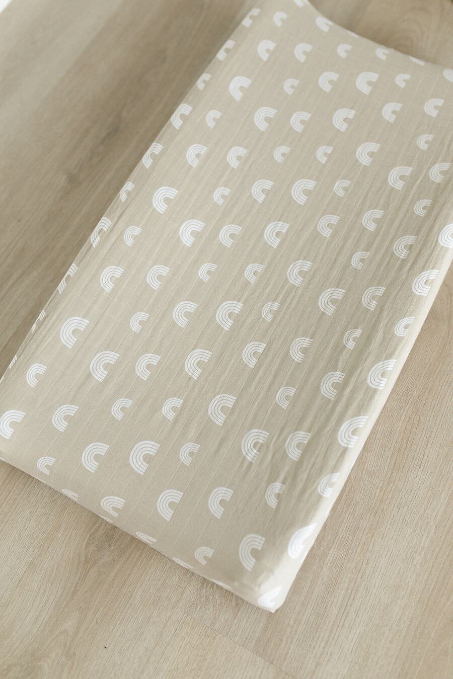 Mebie Baby - Sand Rainbow Changing Pad Cover