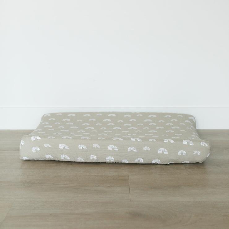 Mebie Baby - Sand Rainbow Changing Pad Cover