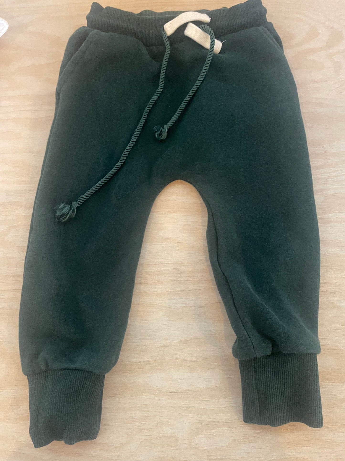 CC - Consignment - Rise little earthling green track pant 12-18M