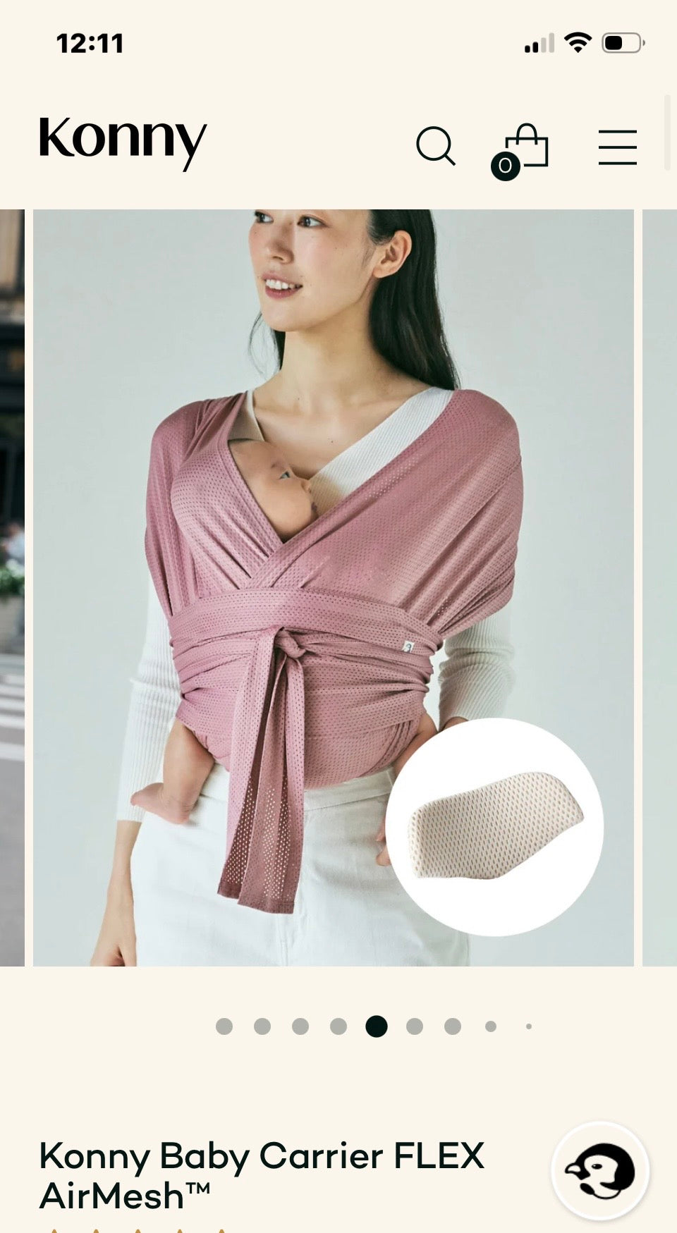 AL - Consignment - Konny Light Pink Mesh Carrier