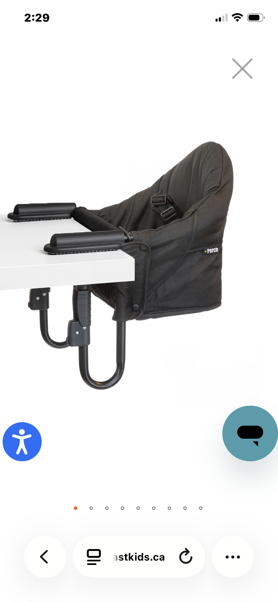 SJ - Consignment - Guzzie + Gus Black Perch Chair