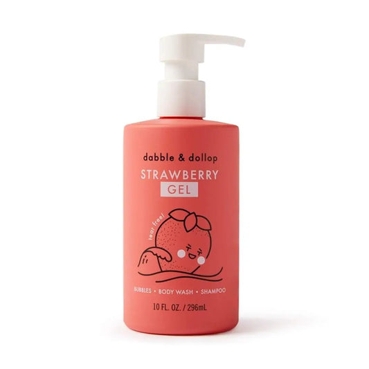 Dabble & Dollop - All-Natural Strawberry Shampoo, Body Wash & Bubbles