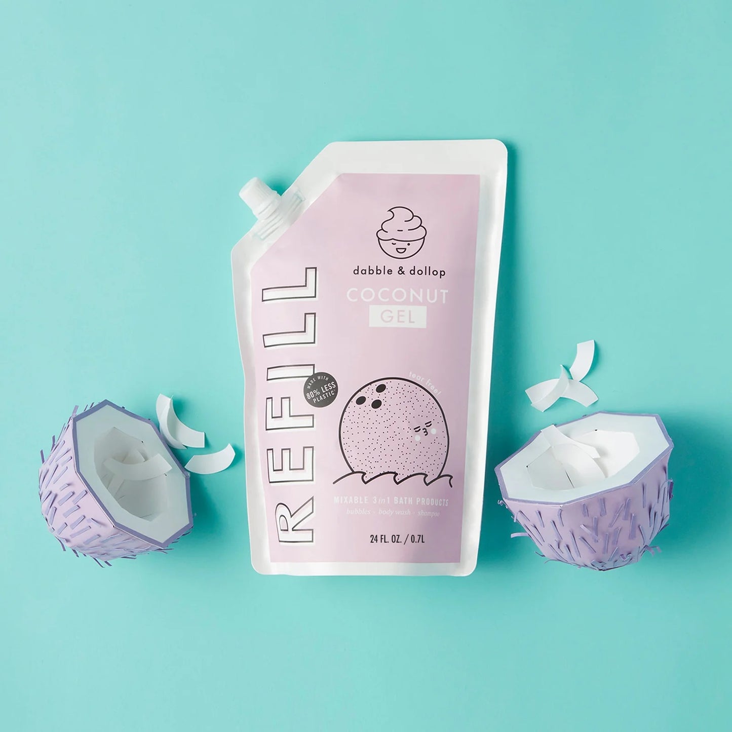 Dabble & Dollop - 3 in 1 Refill Pouch - Coconut