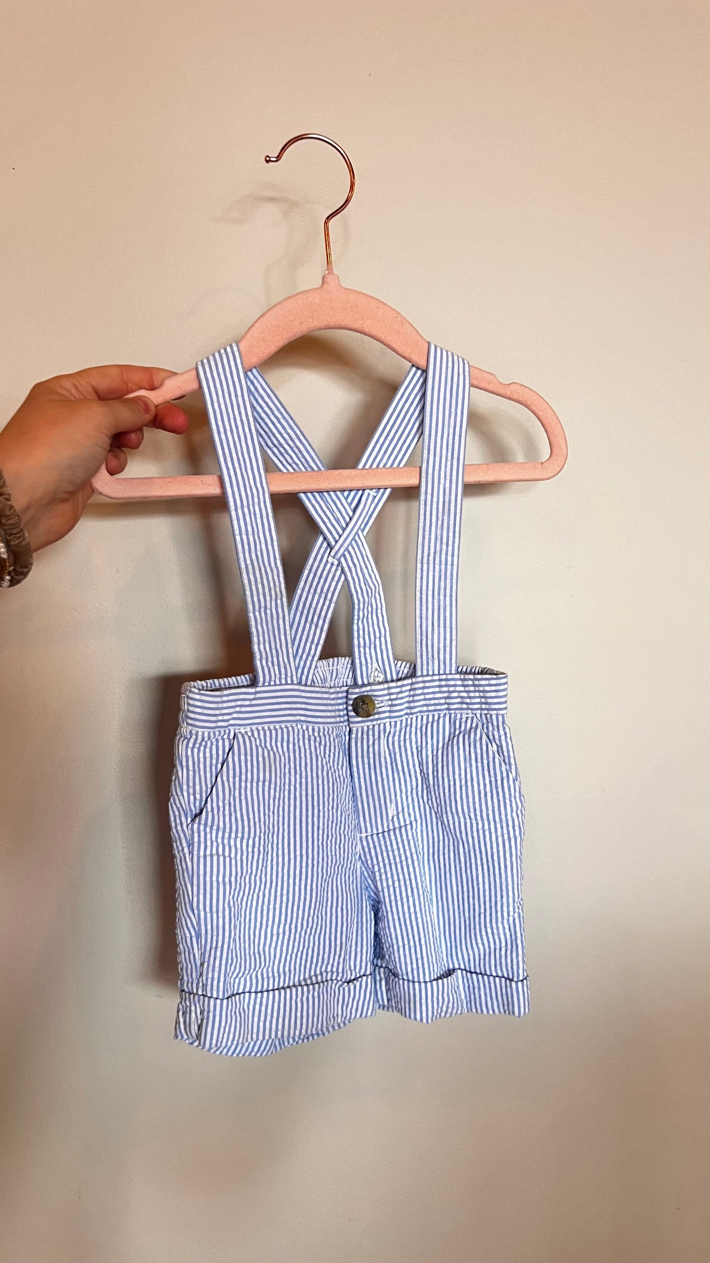 CM - Consignment - Janine & Jack Stripe Overall 6-12M