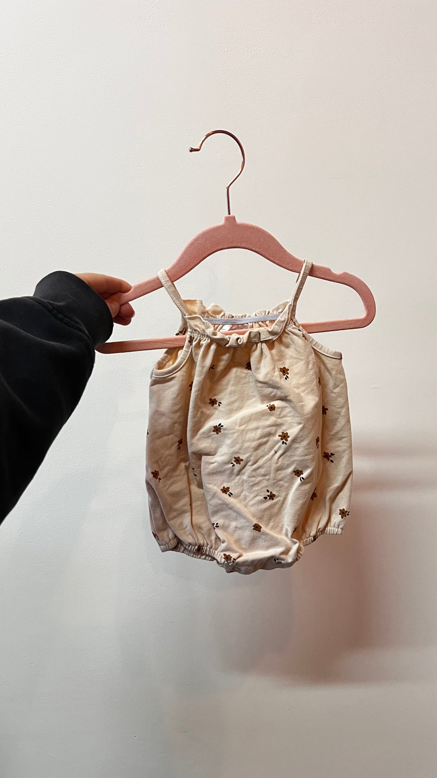 KD - Consignment - Mebie Baby - Floral Romper  - 0-3M