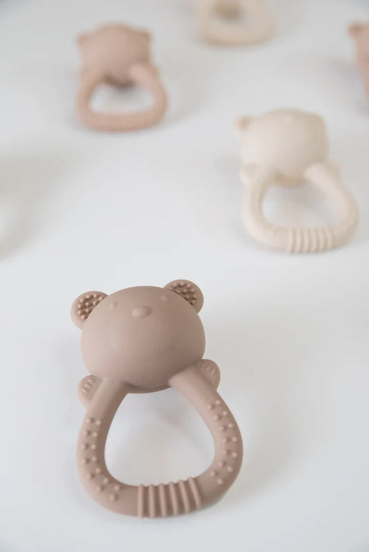 Hallington - Soft silicone Bear Rattle Teether