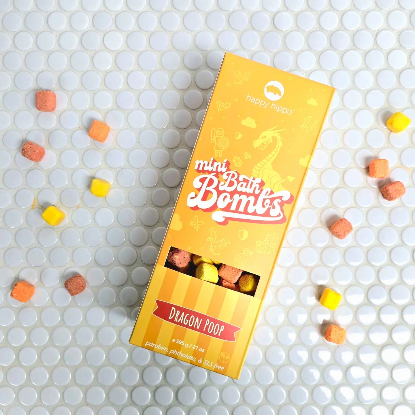 Happy Hippo - Dragon Poop - Mini Bath Bombs - Box