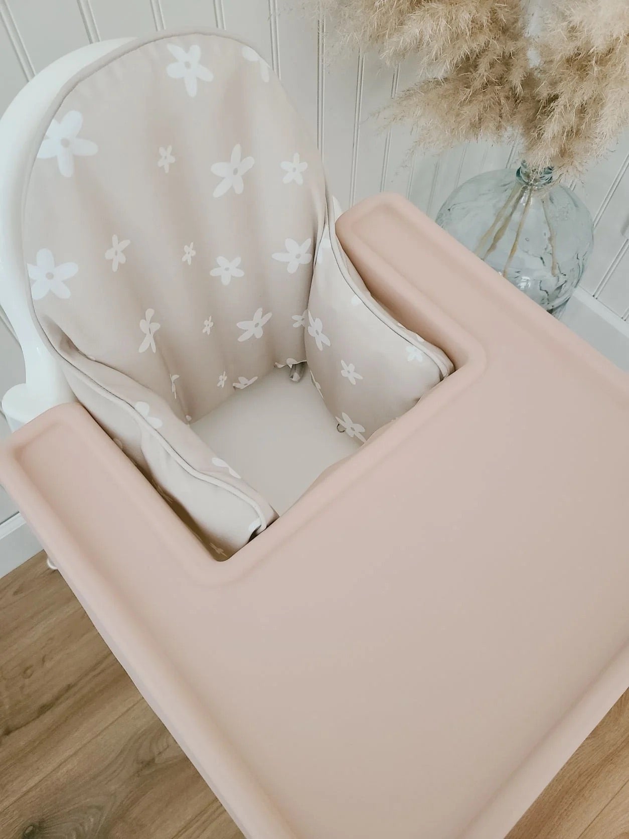 Hallington - Ikea Antilop Highchair Cushion Cover - Boho Daisy Floral