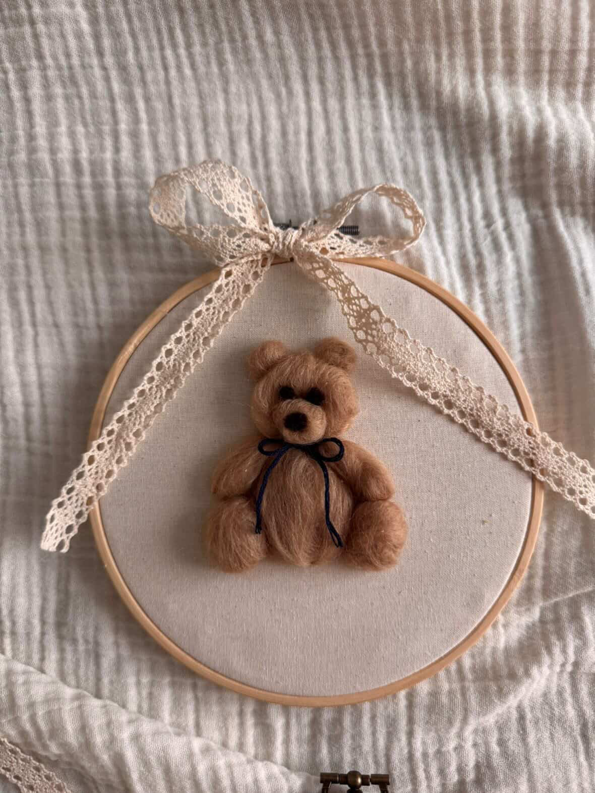 Pre Order - Stitched Keepsakes Co - Felted Teddy