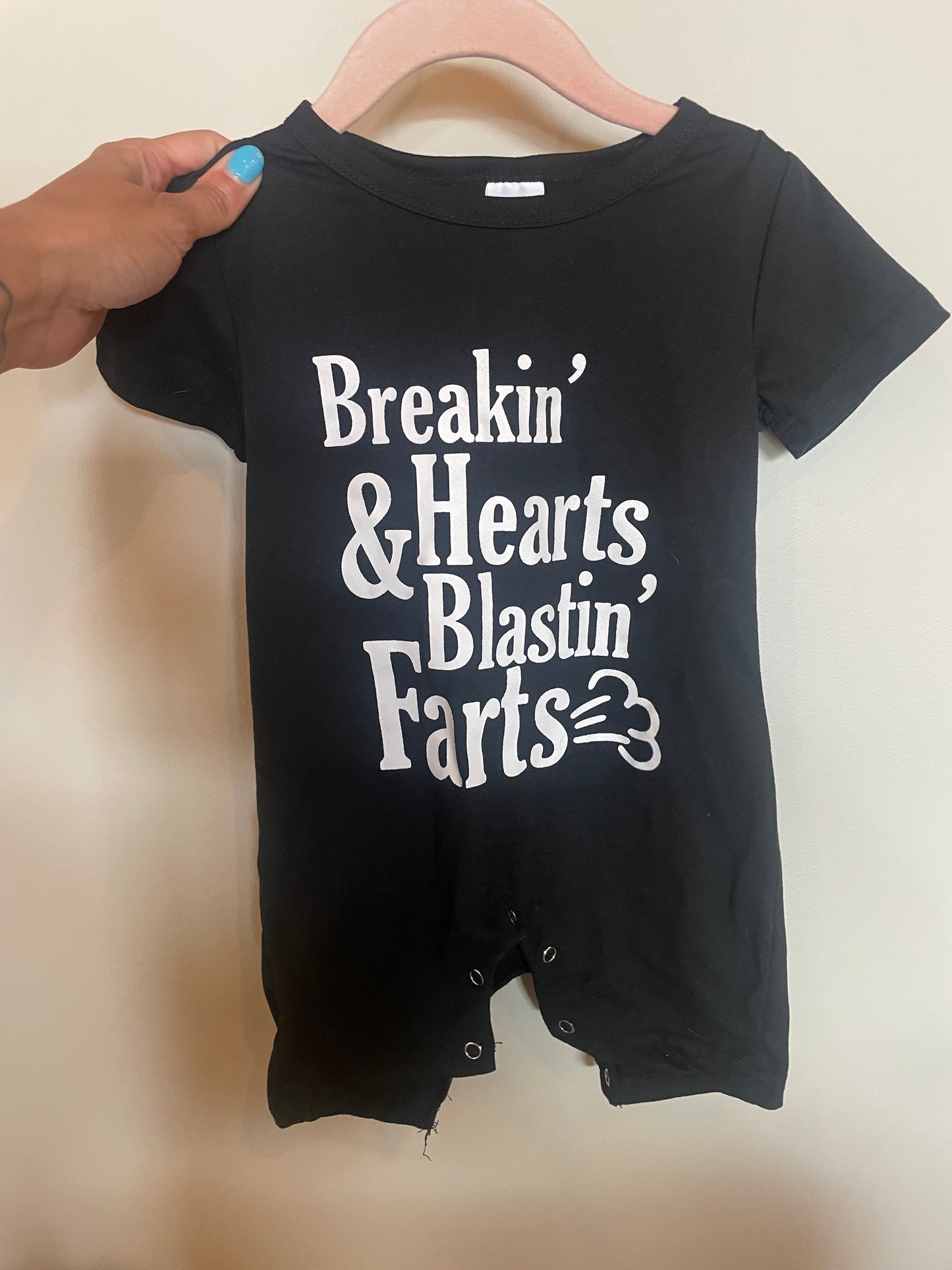 JE - Consignment - No Brand Humour Romper Onesie - 6-9M