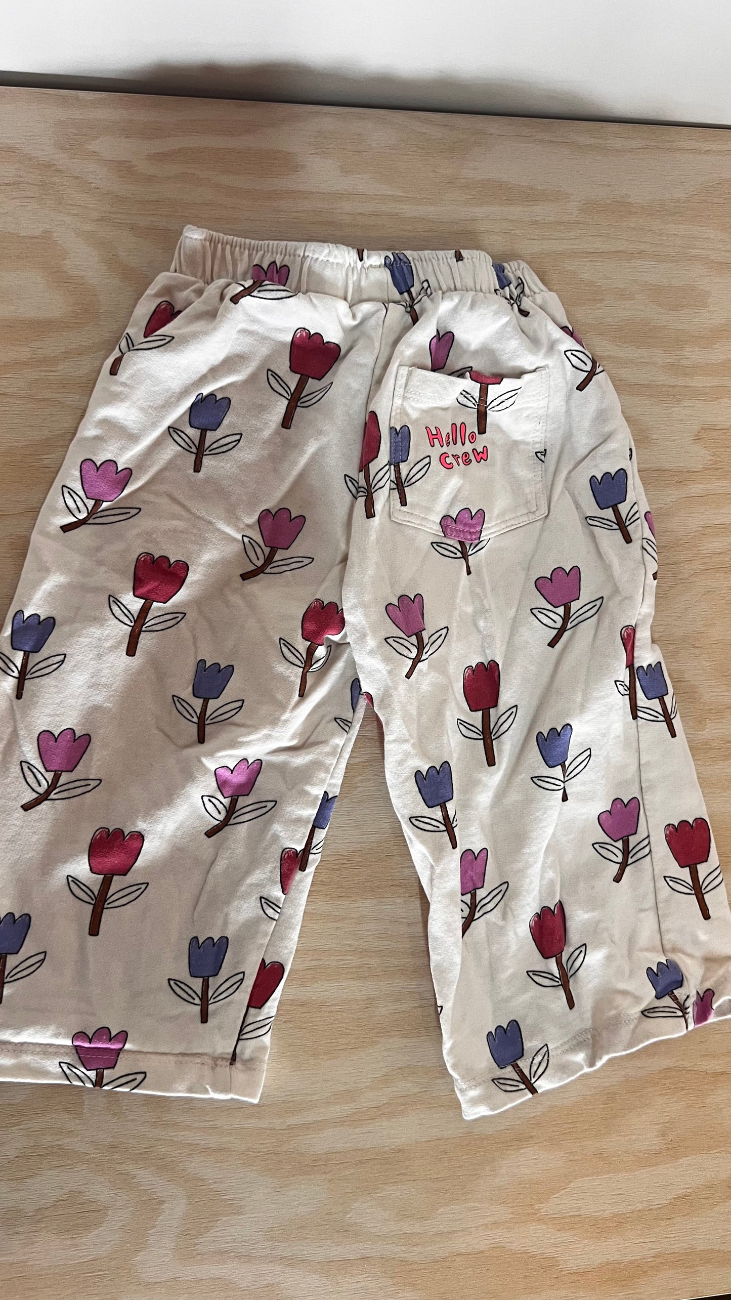 MR - Consignment - Zara Floral Hello Crew Pant - 2T