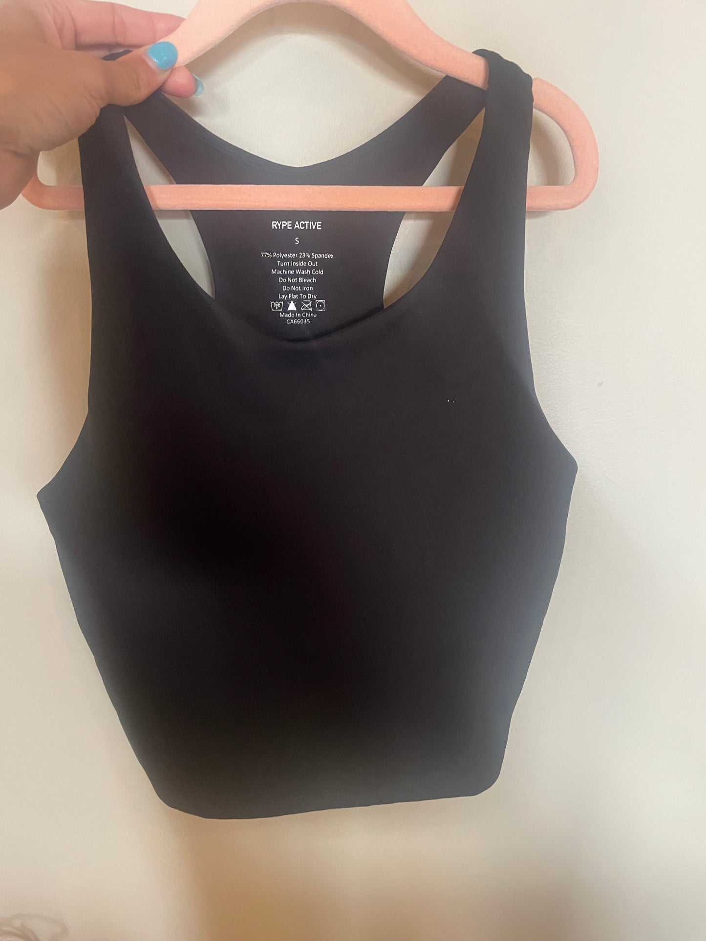 GC- Consignment- Rype Active Jet Black Breeze Tank - Small