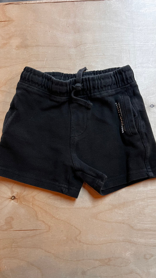 SP - Consignment - Zara Black Sweat Shorts - 2/3Y