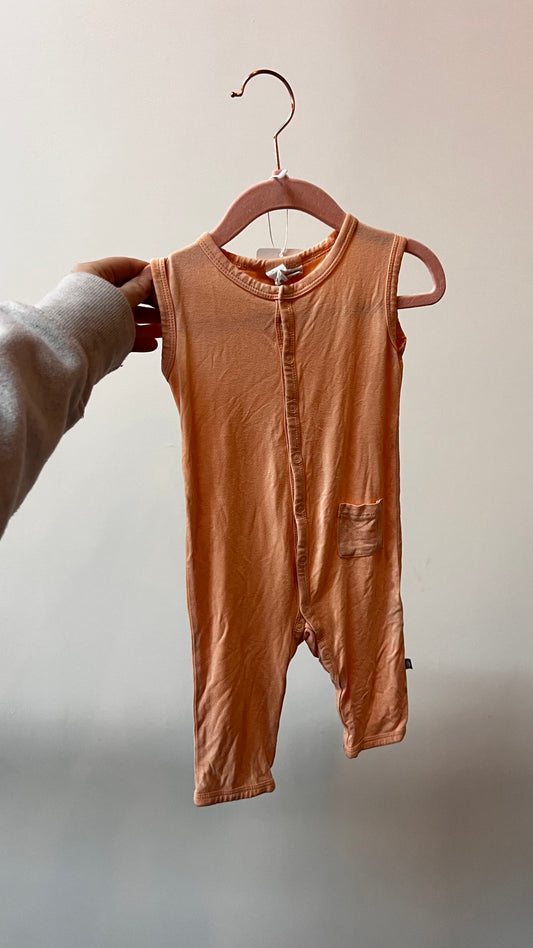 Trendy & Chic - Kyte Baby - 12-18M Peach Romper