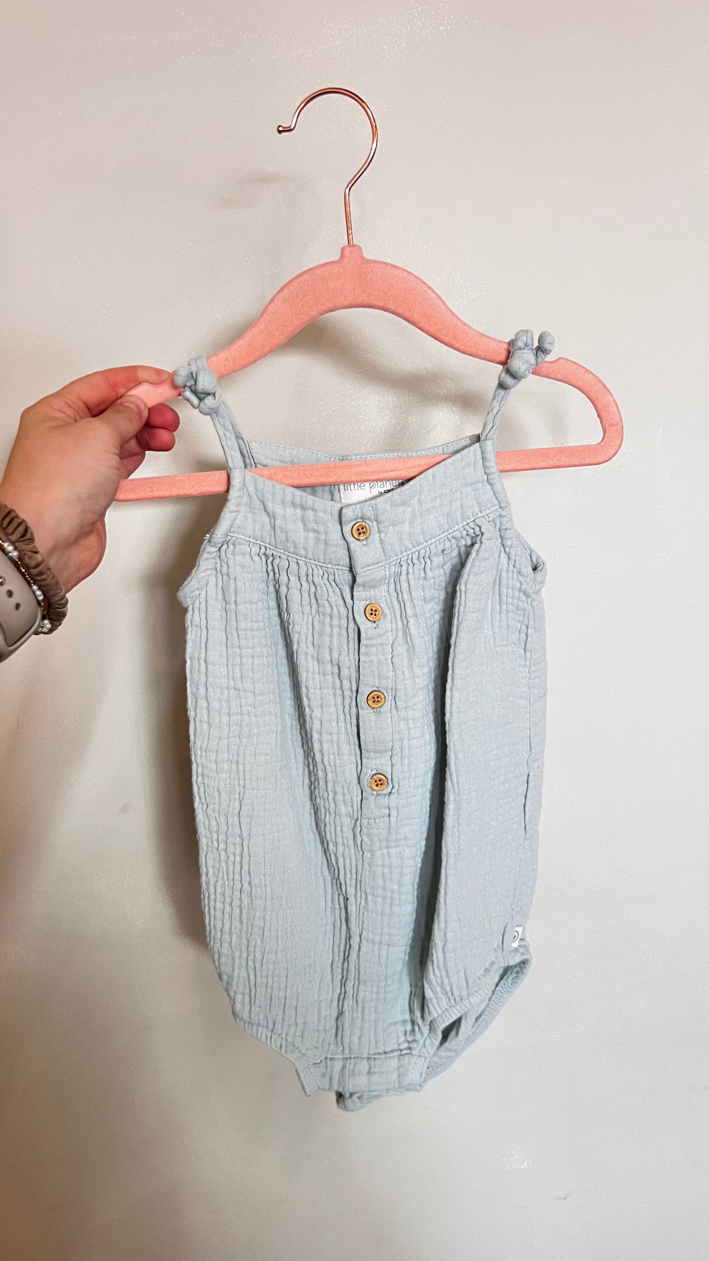 DS - Consignment - Little Planet Blue Romper 24M
