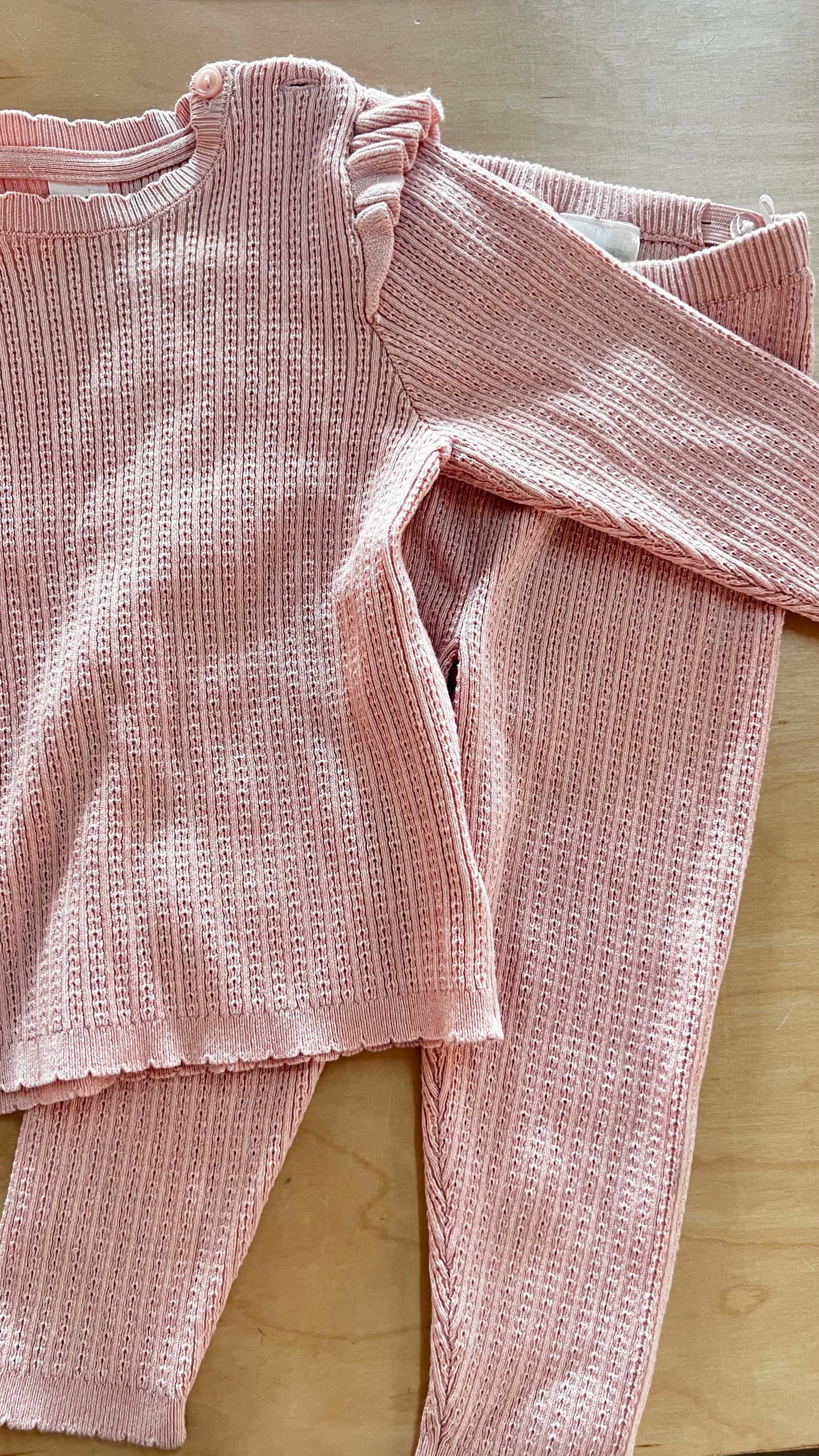 B&B - Consignment - NWOT H&M 2pc Set - Pink Knit - 18M
